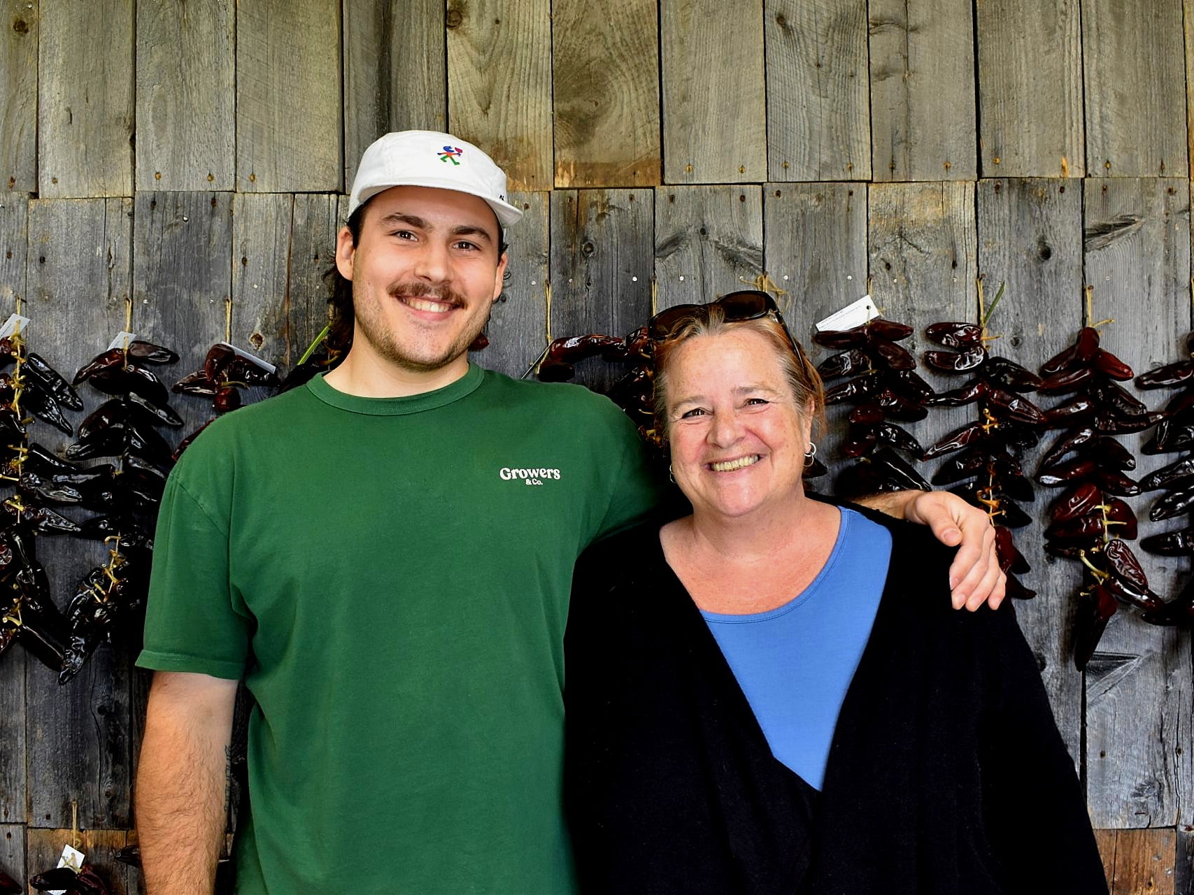 Jean-William avec Madame LeBlond, anciène propriétaire du Jardin des Chefs et fille de M. LeBlond