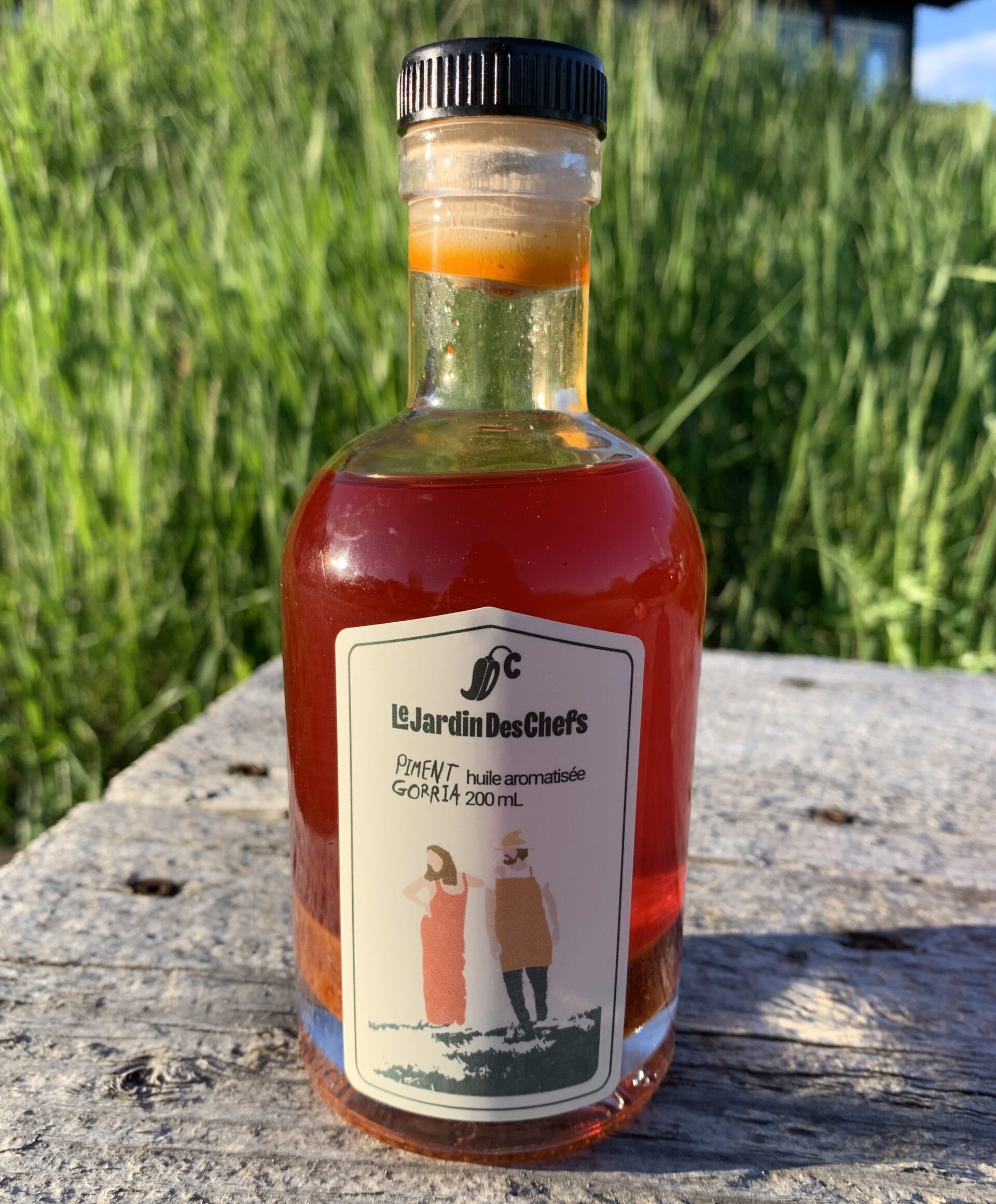 Flacon d'huile de piment